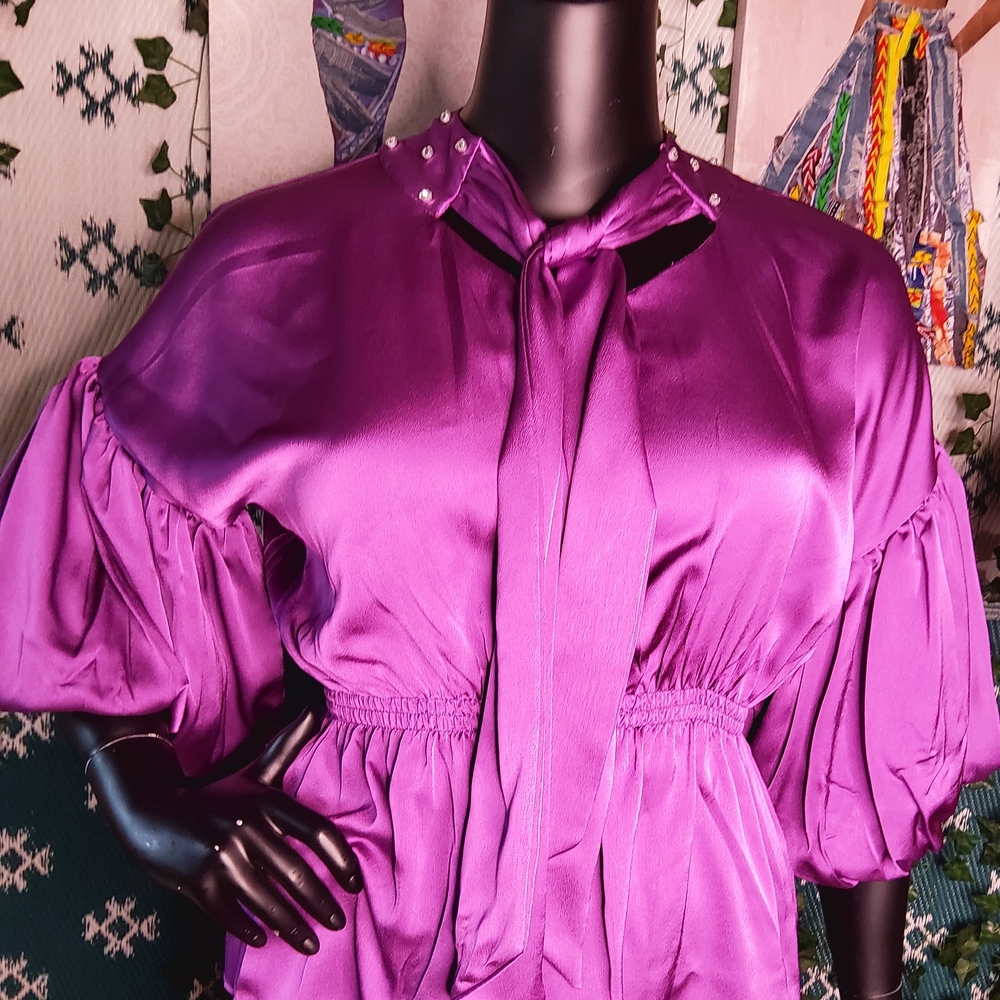 Elegant Purple Blouse